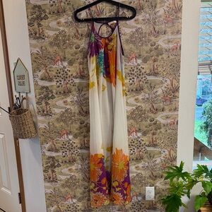 Floral Maxi see through Dress